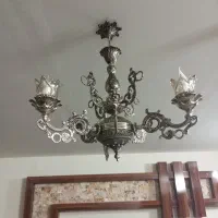 لوستر سه شعله|لوستر و چراغ آویز|نیشابور, شهرک فیروزه|دیوار