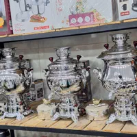 سماور بزرگ تمام استیل گازی تنوع طرح در گنجیه