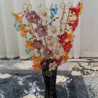 دوتا گلدان زیبا|گل مصنوعی|خرمآباد, |دیوار