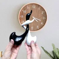 مجسمه دکوری سرامیکی **قوهای عاشق**