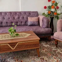 مبلمان 8 نفره با میز عسلی