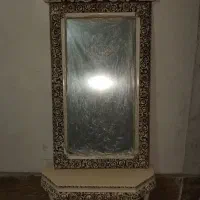 آینه کنسول منبت چوبی