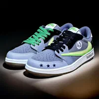 کتونی مشکی سبز طوسی طرح مانستر تراویس جدید 6666|کیف، کفش، کمربند|تهران, نیروی هوایی (پیروزی)|دیوار