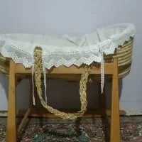 گهواره سبد حصیری نوزاد