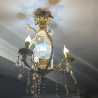 سه عدد لوستر برنز ، یک عدد ۱۵ شاخه دو عدد ۳ شاخه|لوستر و چراغ آویز|تبریز, |دیوار