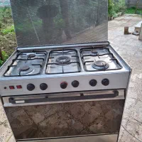 اجاق گاز 5 شعله تمام استیل پیلوت|اجاق گاز و لوازم برقی پخت‌وپز|لشت نشا, |دیوار