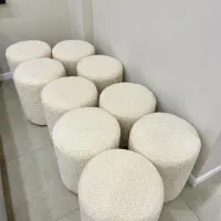 صندلی نیمکتی با پارچه تدی
