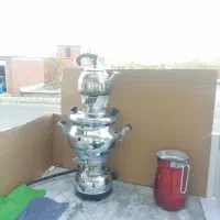 دو عدد سماور گازی 6 لیتر و 8 لیتری