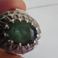 انگشتر زمرد زامبیا دست ساز