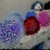 گل روبانی و پروانه ای|گل مصنوعی|یزد, |دیوار