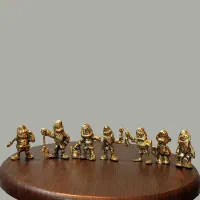 هفت کوتوله برنجی برنز|مجسمه، تندیس، ماکت|نسیمشهر, |دیوار