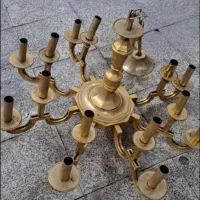 خرید فروش لوستر برنجی آبکاری طلایی و غیره|لوستر و چراغ آویز|تهران, جنت‌آباد مرکزی|دیوار