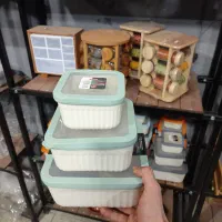 ظرف نگهدارنده سه تیکه گیاهی|ظروف نگهدارنده، پلاستیکی، یکبارمصرف|پاکدشت, پاکدشت (مامازند)|دیوار