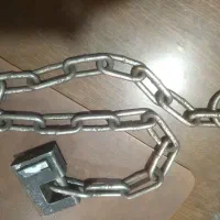 زنجیر  فولادی گردن کلفت ضخیم با قفل بدون کلید