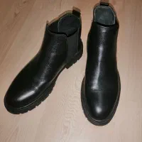 نیم بوت مردانه چرم سایز 43 نو