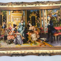 تابلو فرش دستباف شاعر جوان ابعاد 190در130