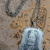 زنجیر یزدی قدیمی نقره و شمایل دو رو خطی عیار 925|جواهرات|تهران, دروازه شمیران|دیوار