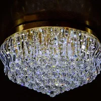 لوستر گرد کریستالی وارداتی
