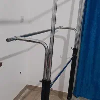 رگال آویز لباس استیل ۳ ردیفه  جمع شو