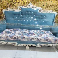 مبل ۷ نفره آبی درباری
