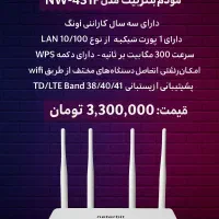 مودم نتربیت مدل  به قیمت عمده (۵تا به بالا)