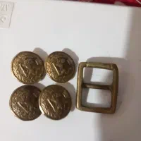 دکمه قدیمی سگک قدیمی سکه هلیله