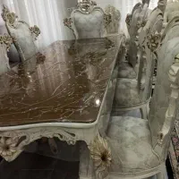 میز نهار خوری سفارشی ۸نفره چوب راش