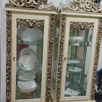 دوعدد ویترین ست کرمی