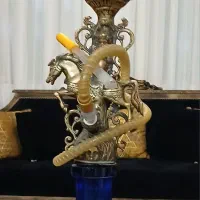 قلیان برنجی تنه سنگین|کلکسیون اشیاء عتیقه|ملارد, |دیوار