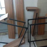 دوعدد شلف نو|کتابخانه، شلف، قفسه‌های دیواری|بهارستان, |دیوار