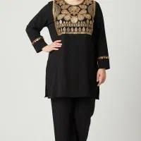 مانتو مشکی مجلسی