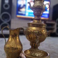 سماور زغالی برنجی3لیتری