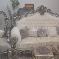 فروش فوری مبل سلطنتی ومیز نهارخوری نو نو زیر قیمت