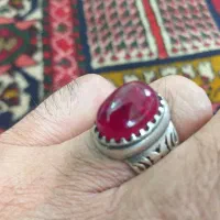 انگشتریاقوت دانه اناری زیبا|جواهرات|بن, |دیوار