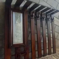 چوب لباسی دیواری  جادار ایینه دار