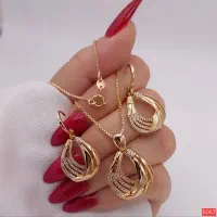 نیم‌ست ژوپینگ اصل آبکاری طلا ۱۸ عیار