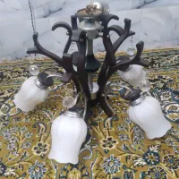 لوستر آویز پذیرایی پنچ شعله|لوستر و چراغ آویز|رشت, گلزاران|دیوار
