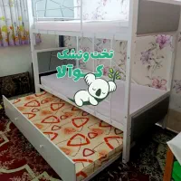تخت خواب دوطبقه مهماندار طرح سنگ کوالا