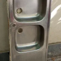 سینک دو لگنه در حد نو