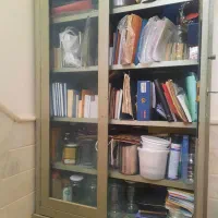 کمد کتابخانه|کتابخانه، شلف، قفسه‌های دیواری|قم, زنبیل آباد|دیوار