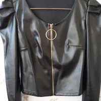 شومیز چرمی مشکی|لباس|تاکستان, |دیوار