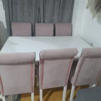 میز غذاخوری۶ نفره تمام چوب در حد