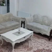 مبل هفت نفره همراه جلو مبلی