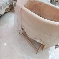 تخت و گهواره نوزاد چوبی بیضی آنجل لند|اسباب و اثاث بچه|ری, بازار آهن|دیوار