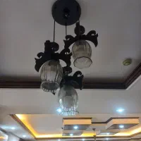 لوستر چوبی سه شاخه|لوستر و چراغ آویز|اندیشه, اندیشه فاز ۴|دیوار