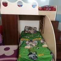 تخت دوطبقه نوجوان|تخت و سرویس خواب|بجنورد, |دیوار