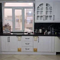 کابینت مبران سفید صدفی با رگه طلایی|مصالح و تجهیزات ساختمان|پاکدشت, خاتون آباد|دیوار
