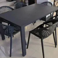 میز پلاستیکی صندلی ناهار خوری مجلس باغ کافه