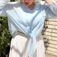 شومیز گره ای شیشه