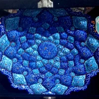 بشقاب میناکاری  هنر دست استاد قربانیان|صنایع دستی و سایر لوازم تزئینی|تهران, چهارصد دستگاه|دیوار